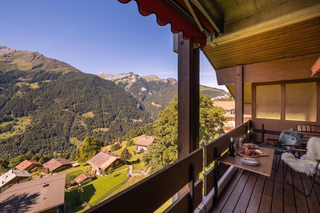 Chalet Primula Penthouse Wengen Buitenkant foto