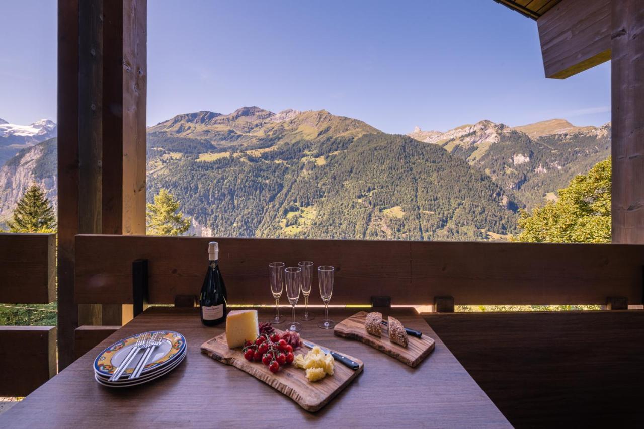 Chalet Primula Penthouse Wengen Buitenkant foto