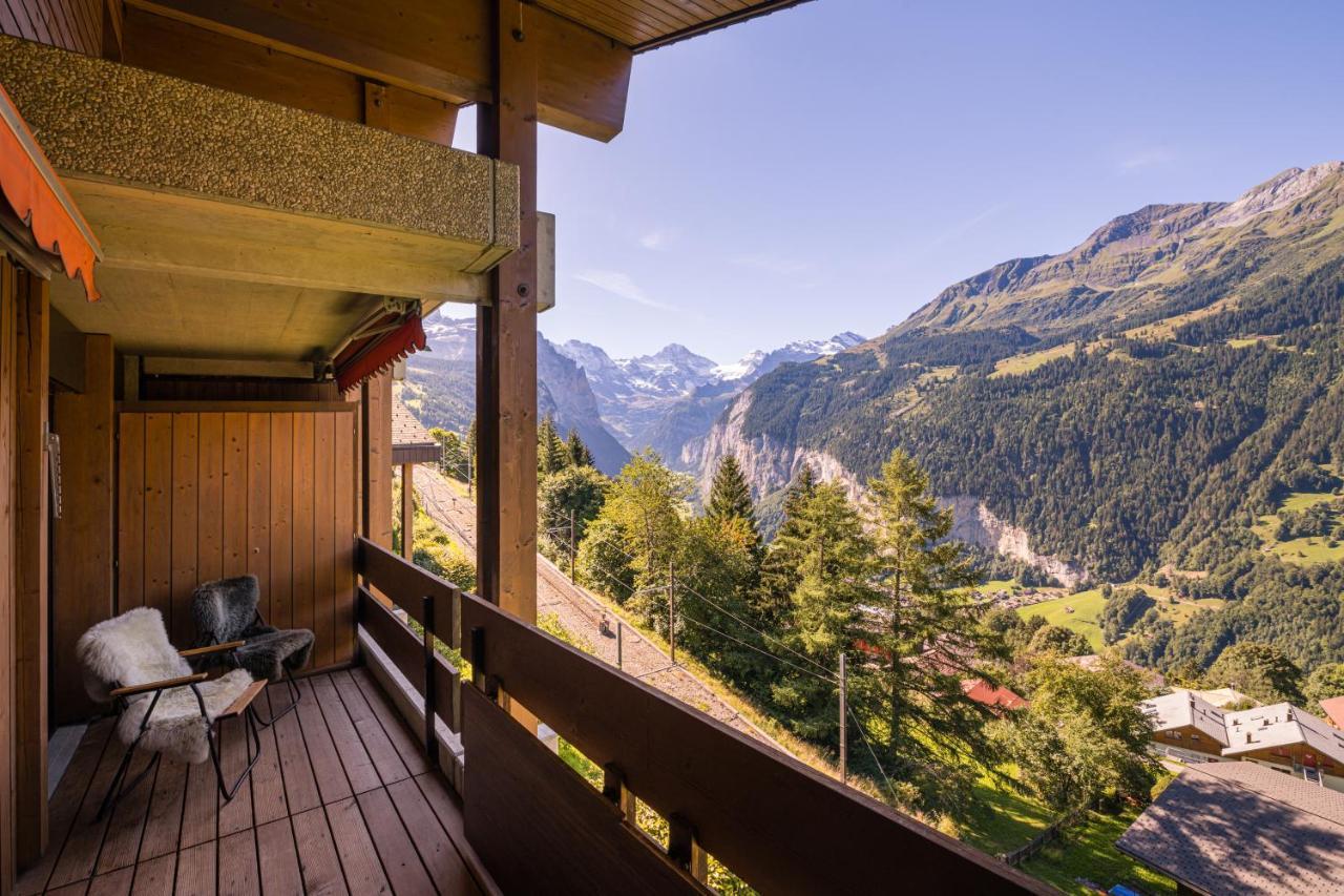 Chalet Primula Penthouse Wengen Buitenkant foto