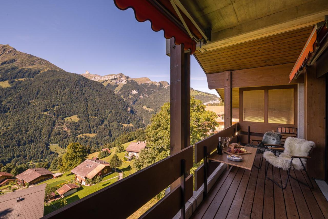Chalet Primula Penthouse Wengen Buitenkant foto