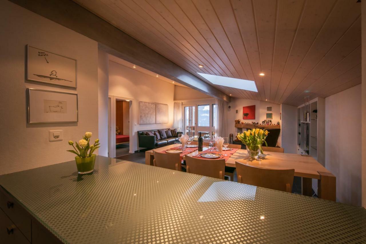 Chalet Primula Penthouse Wengen Buitenkant foto