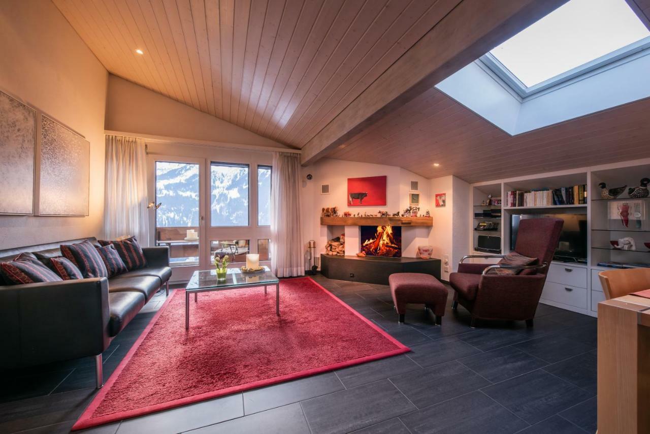 Chalet Primula Penthouse Wengen Buitenkant foto